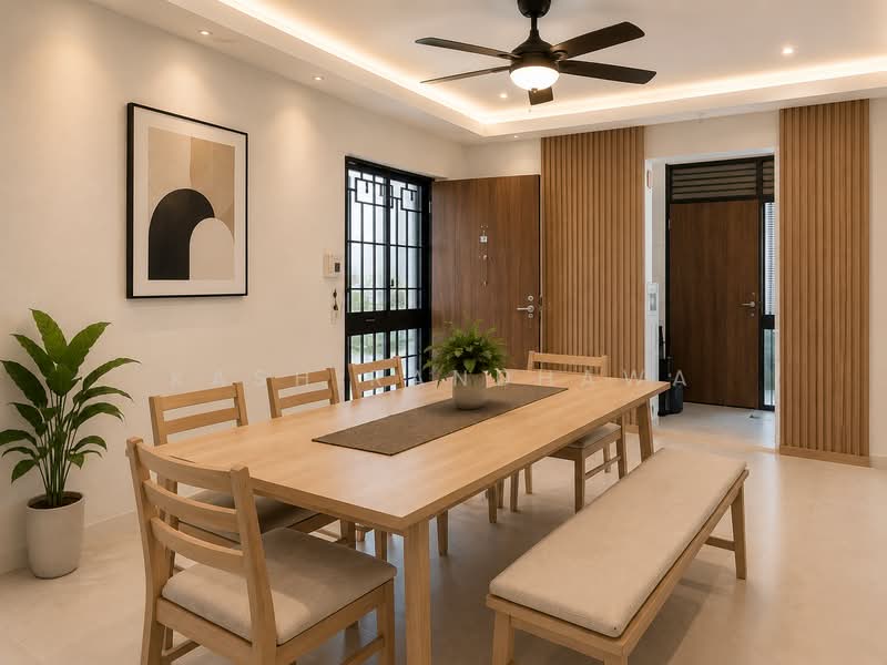 719 Pasir Ris Street 72, 719 Pasir Ris Street 72, 3 Bedrooms, 1,367 sqft, HDB Flat For Sale, by Kash Randhawa, 500222152 - Dining - Artist Impression - PropertyGuru.com.sg