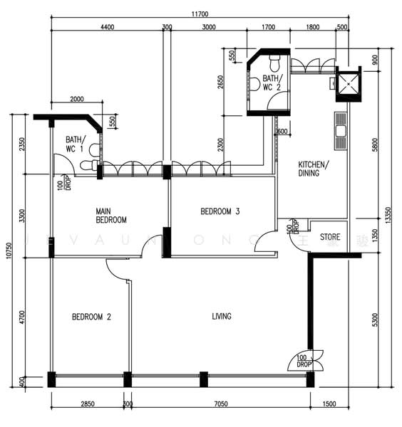 311 Jurong East Street 32, 311 Jurong East Street 32, 3 Bedrooms, 1,119 sqft, HDB Flat For Sale, by Jevaun Ong 王豪骏, 500222173 - PropertyGuru.com.sg