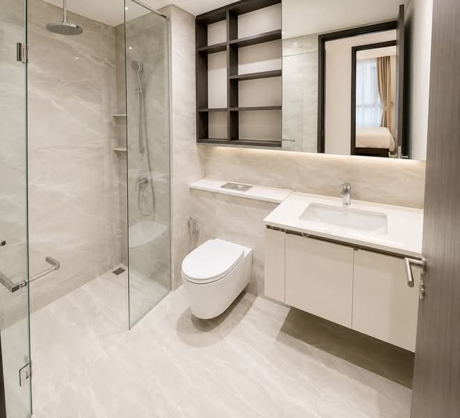 Lake Grande, 8 Jurong Lake Link, 2 Bedrooms, 614 sqft, Condominium For Rent, by Calvin Choh, 500222223 - Bathroom - PropertyGuru.com.sg