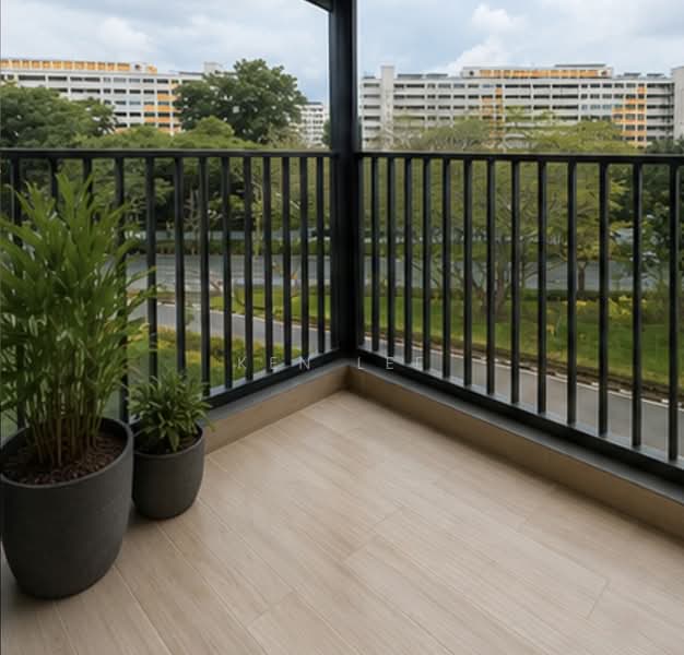 Treasure at Tampines, 57 Tampines Lane, Pasir Ris / Tampines, 3 Bedrooms, 861 sqft, Condominium For Sale, by Ken Lee, 500222373 - Balcony - PropertyGuru.com.sg