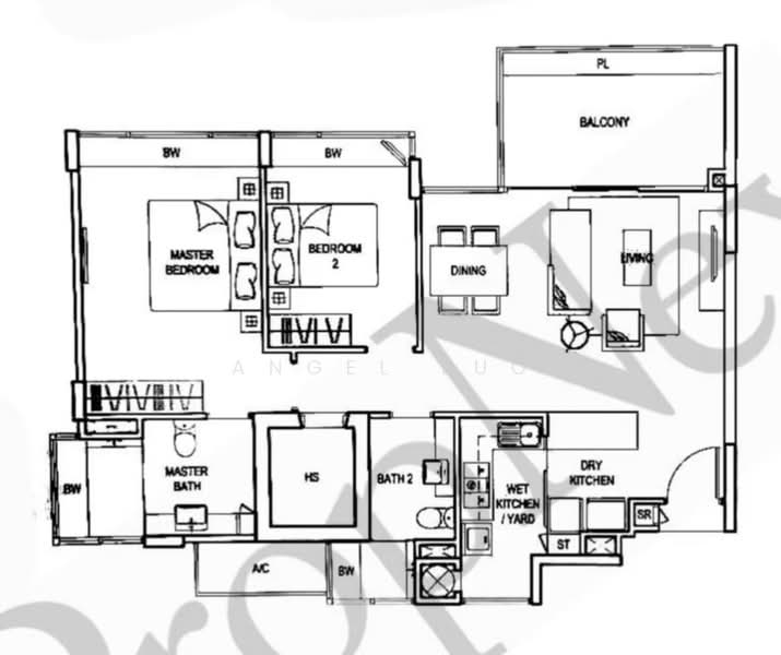 ClementiWoods Condominium, West Coast Road, 2 Bedrooms, 1,055 sqft, Condominium For Rent, by Angel Luo, 500222488 - PropertyGuru.com.sg