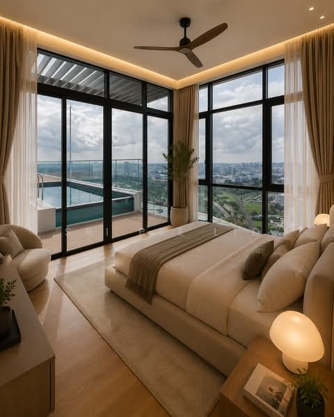 The Trilinq, Jalan Lempeng, 5 Bedrooms, 4,607 sqft, Condominium For Rent, by VINCENT LYE, 500222489 - Bedroom - PropertyGuru.com.sg