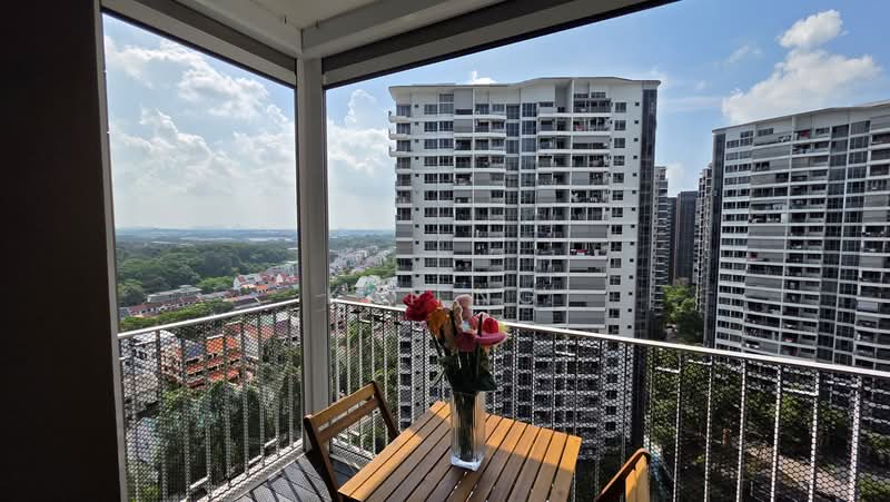 High Park Residences, 31 Fernvale Road, 2 Bedrooms, 635 sqft, Condominium For Rent, by Kai Ng, 500222539 - Balcony - PropertyGuru.com.sg