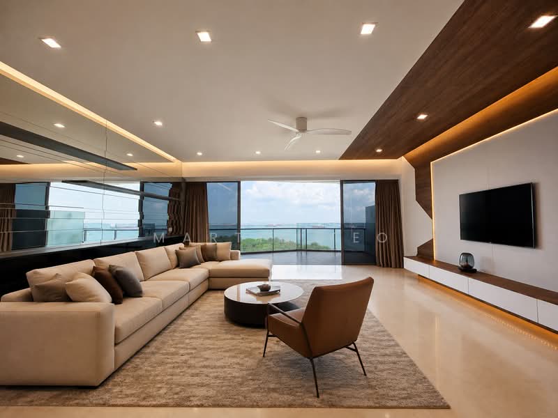 UNDERVALUE UNBLOCKED Sea View 1km to Tao Nan D15 2530 Sqft 4 Bed 5 Bath Marine Parade MRT High Floor, East Coast / Marine Parade, 4 Bedrooms, 2,530 sqft, Condominium For Sale, by Martin Yeo, 500222634 - Living Room - PropertyGuru.com.sg