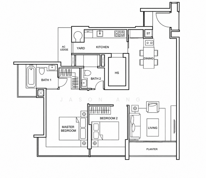 One Amber, 1 Amber Gardens, 2 Bedrooms, 958 sqft, Condominium For Sale, by Jason Ang, 500222650 - PropertyGuru.com.sg