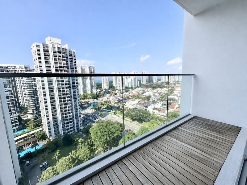 One Amber, 1 Amber Gardens, 2 Bedrooms, 958 sqft, Condominium For Sale, by Jason Ang, 500222650 - Balcony area - PropertyGuru.com.sg