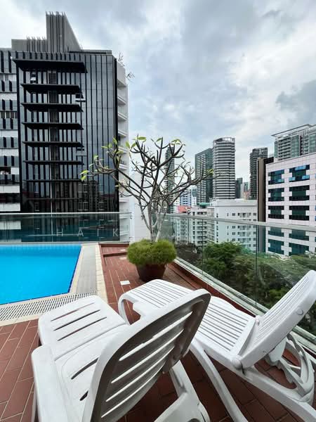 Attitude @ Kim Yam, 1 Kim Yam Road, 1 Bedroom, 600 sqft, Condominium For Rent, by Haikal Nash, 500222664 - Rooftop Pool - PropertyGuru.com.sg