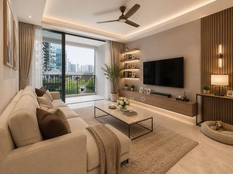 The Venue Residences and Shoppes, 14 Tai Thong Crescent, 3 Bedrooms, 1,130 sqft, Condominium For Sale, by Kyle Ng, 500222677 - Living Room - PropertyGuru.com.sg