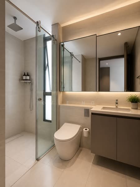 The Venue Residences and Shoppes, 14 Tai Thong Crescent, 3 Bedrooms, 1,130 sqft, Condominium For Sale, by Kyle Ng, 500222677 - Bathroom - PropertyGuru.com.sg