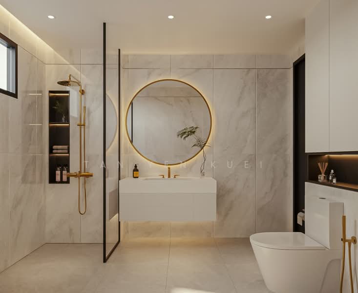 Faber Hills Estate, Faber Cresent, 6 Bedrooms, 4,750 sqft, Corner Terrace For Sale, by Tan Yen Kuei, 500222681 - Bathroom - PropertyGuru.com.sg