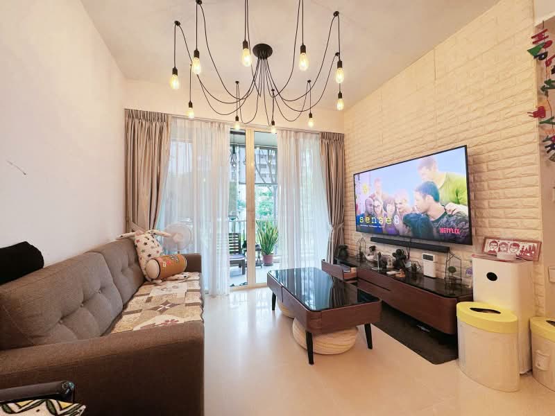Watercolours, 25 Pasir Ris Link, 3 Bedrooms, 1,044 sqft, Executive Condominium For Sale, by Cody Teo, 500222707 - Living Room - PropertyGuru.com.sg