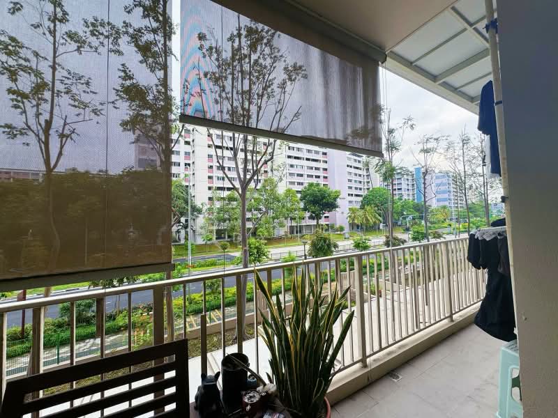 Watercolours, 25 Pasir Ris Link, 3 Bedrooms, 1,044 sqft, Executive Condominium For Sale, by Cody Teo, 500222707 - Balcony - PropertyGuru.com.sg