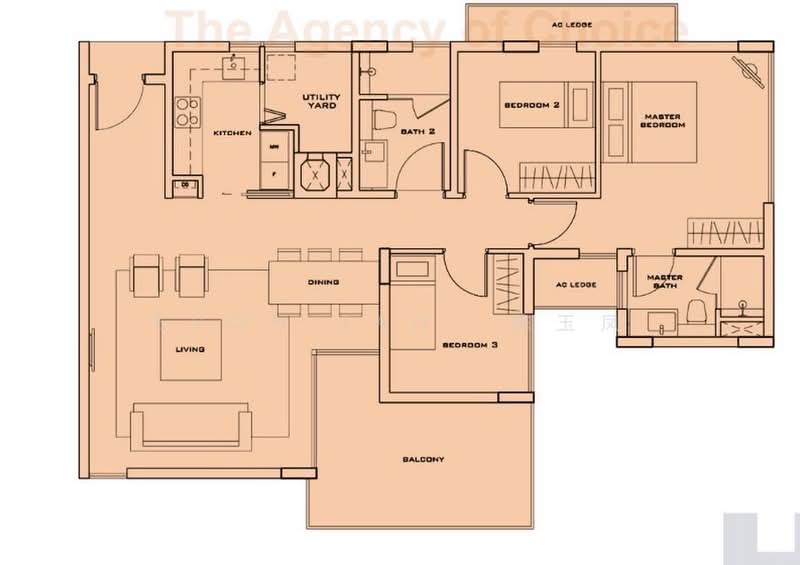 Bliss@Kovan, 6A Simon Lane, 3 Bedrooms, 1,163 sqft, Apartment For Rent, by Evon Tan 陈玉凤, 500222746 - PropertyGuru.com.sg