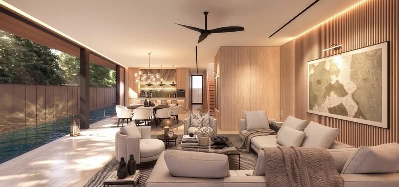 1KM TO ACS PRIMARY AND SJI JUNIOR! BRAND NEW SEMI D IN GILSTEAD!, Gentle Road / Chancery Lane / Gilstead Road / Dunearn Road / Newton Road, 5 Bedrooms, 7,276 sqft, Semi-Detached House For Sale, by Li Rong Teh, 500222765 - Living Room - PropertyGuru.com.sg