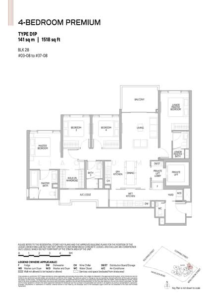 Union Square Residences, 28 Havelock Road,, 4 Bedrooms, 1,518 sqft, Condominium For Sale, by Liao Huimin, 500222849 - D1P - PropertyGuru.com.sg