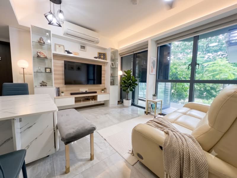 Lake Grande, 2 Jurong Lake Link, 2 Bedrooms, 667 sqft, Condominium For Sale, by Raine Huang, 500222950 - Living Room - AI Decluterred - PropertyGuru.com.sg