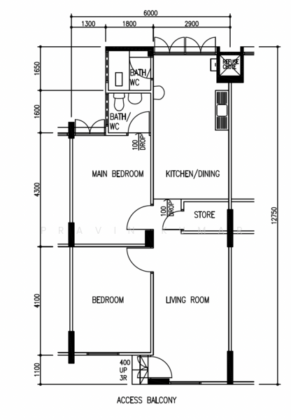 242 Hougang Street 22, 242 Hougang Street 22, 2 Bedrooms, 721 sqft, HDB Flat For Rent, by Pravin Kumar, 500223010 - PropertyGuru.com.sg