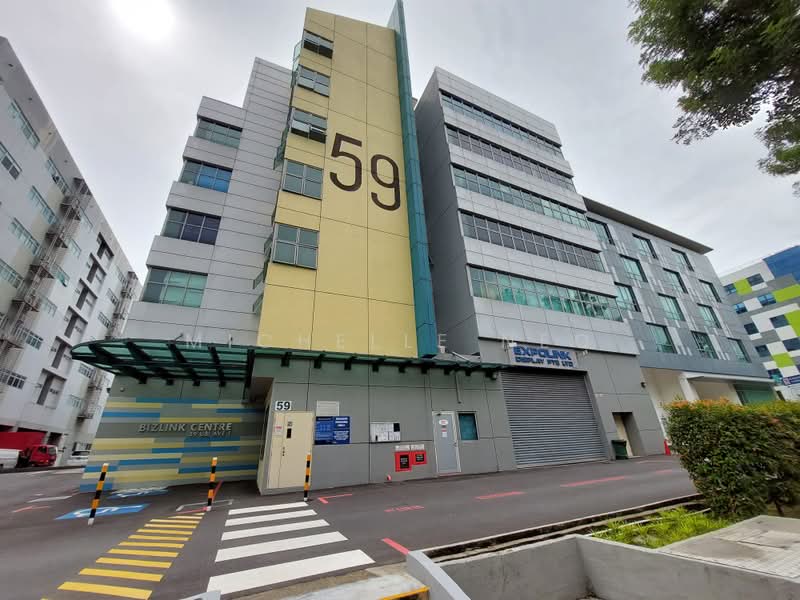 Bizlink Centre, 59 Ubi Avenue 1, 1,109 sqft, Light Industrial (B1) For Sale, by Michelle Neo, 500223118 - Exterior - CommercialGuru.com.sg
