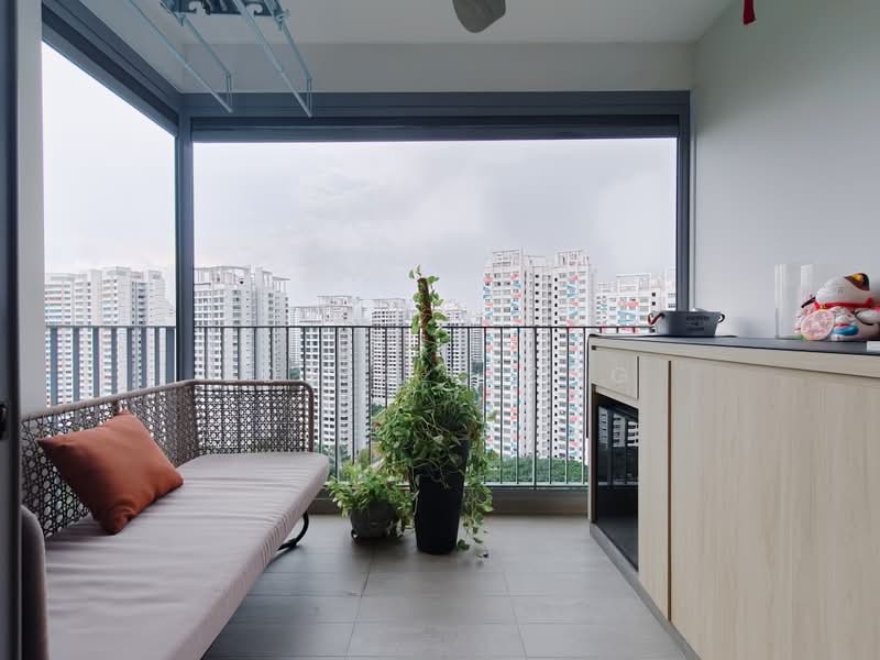 High Park Residences, 29 Fernvale Road, Seletar / Yio Chu Kang, 3 Bedrooms, 872 sqft, Condominium For Sale, by Eddie Leong, 500223157 - Balcony - PropertyGuru.com.sg