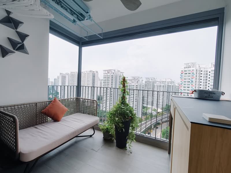 High Park Residences, 29 Fernvale Road, Seletar / Yio Chu Kang, 3 Bedrooms, 872 sqft, Condominium For Sale, by Eddie Leong, 500223157 - Balcony - PropertyGuru.com.sg