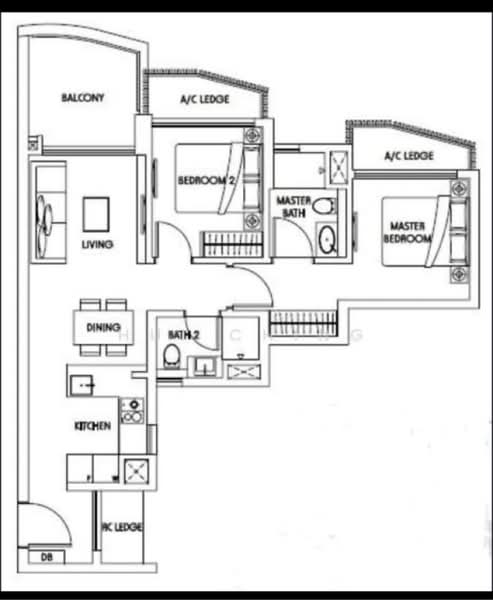 Sky Green, Macpherson Green, 2 Bedrooms, 797 sqft, Condominium For Sale, by Hui Ching, 500223228 - PropertyGuru.com.sg