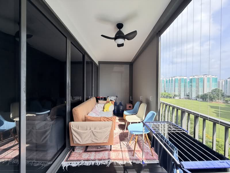 Waterwoods, Punggol Field Walk, 4 Bedrooms, 1,281 sqft, Executive Condominium For Sale, by Linda Lee, 500223241 - Balcony - PropertyGuru.com.sg