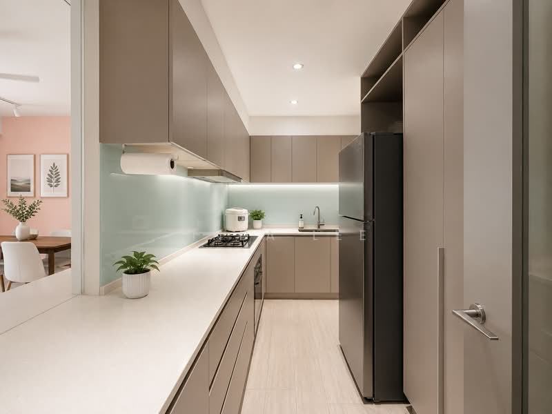 Waterwoods, Punggol Field Walk, 4 Bedrooms, 1,281 sqft, Executive Condominium For Sale, by Linda Lee, 500223241 - Kitchen - PropertyGuru.com.sg