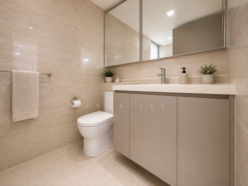 Waterwoods, Punggol Field Walk, 4 Bedrooms, 1,281 sqft, Executive Condominium For Sale, by Linda Lee, 500223241 - Bathroom - PropertyGuru.com.sg