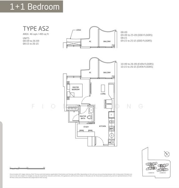 Queens Peak, 1 Dundee Road, 1 Bedroom, 495 sqft, Condominium For Rent, by Fiona Leong, 500223275 - PropertyGuru.com.sg