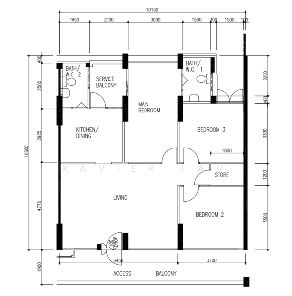 159 Jalan Teck Whye, 159 Jalan Teck Whye, 3 Bedrooms, 1,076 sqft, HDB Flat For Sale, by Xavier Tan, 500223405 - PropertyGuru.com.sg