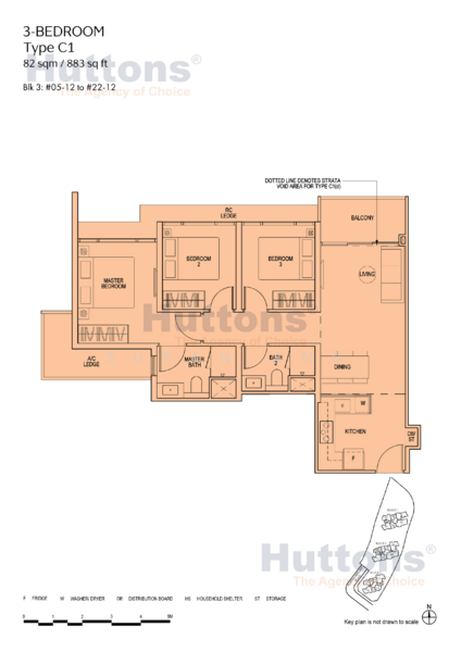 Piccadilly Grand, Northumberland Road, 3 Bedrooms, 883 sqft, Condominium For Rent, by Susan Ang, 500223471 - PropertyGuru.com.sg