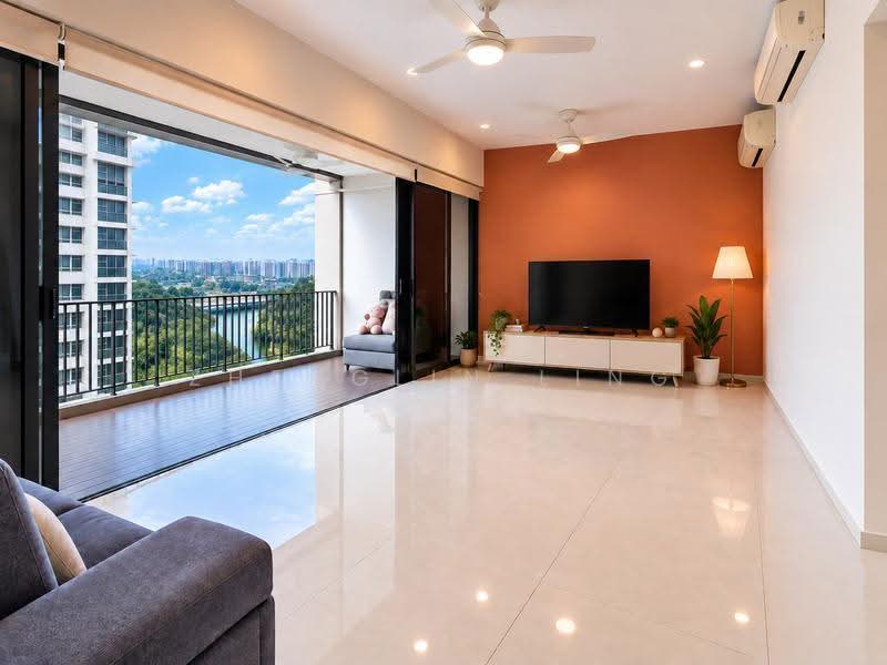 H2O Residences, 38 Fernvale Link, Seletar / Yio Chu Kang, 3 Bedrooms, 1,227 sqft, Condominium For Sale, by Zhenglin Ling, 500223480 - Living Room - PropertyGuru.com.sg
