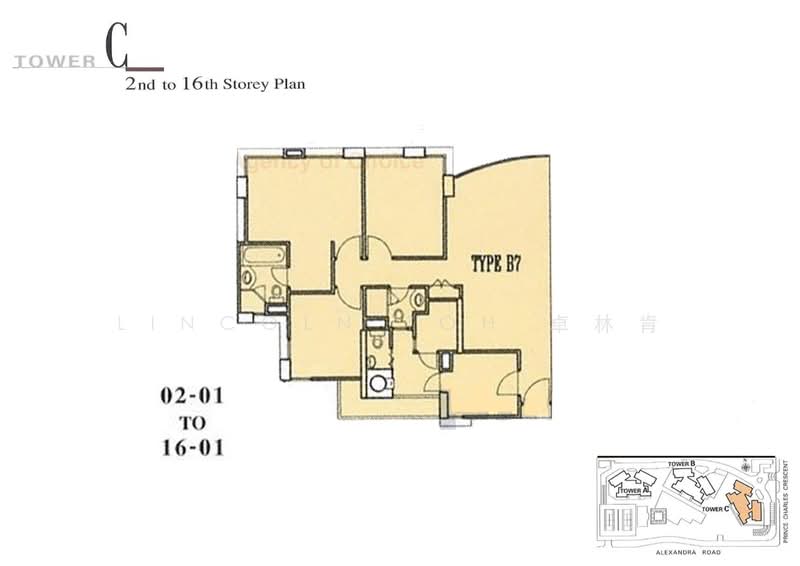 Tanglin View, 150 Prince Charles Crescent, 3 Bedrooms, 1,141 sqft, Condominium For Sale, by Lincoln Toh 卓林肯, 500223536 - PropertyGuru.com.sg