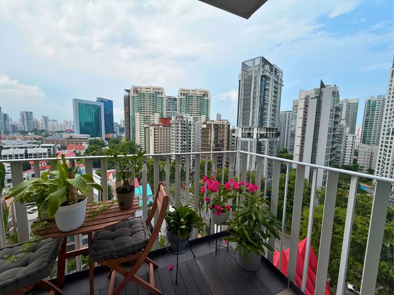 L'VIV, 23 Newton Road, 1 Bedroom, 614 sqft, Condominium For Sale, by Zann Low, 500223579 - Balcony - PropertyGuru.com.sg