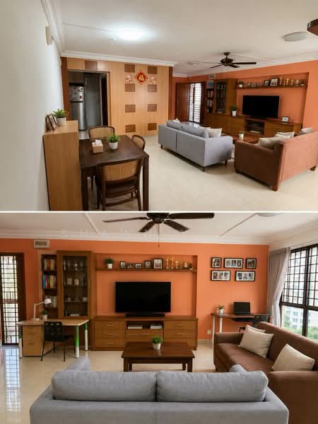 196 Rivervale Drive, 196 Rivervale Drive, 3 Bedrooms, 1,195 sqft, HDB Flat For Sale, by Shawn Yang, 500223590 - Living Room - PropertyGuru.com.sg