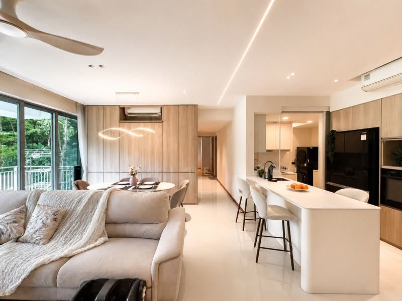 ClementiWoods Condominium, West Coast Road, 3 Bedrooms, 1,389 sqft, Condominium For Sale, by Denise Lee, 500223608 - Living Room - PropertyGuru.com.sg