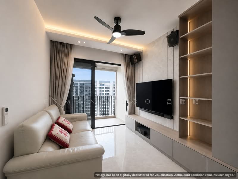 Sengkang Grand Residences, 74 Compassvale Bow, Hougang / Punggol / Sengkang, 3 Bedrooms, 936 sqft, Condominium For Sale, by Desmond Loo 吕胜顺, 500223665 - Living Room - PropertyGuru.com.sg