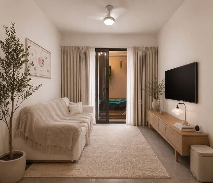 JadeScape, 6 Shunfu Road, 1 Bedroom, 646 sqft, Condominium For Rent, by Angelline Ong 王锦琳, 500223759 - Living Room - PropertyGuru.com.sg