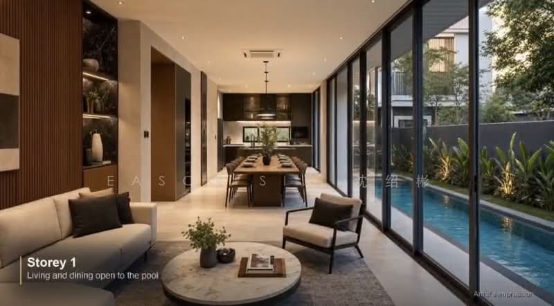 Opera Estate, Fidelio Street, 5 Bedrooms, 4,625 sqft, Corner Terrace For Sale, by Eason Sim 沈绍彬, 500223775 - Living Room - PropertyGuru.com.sg