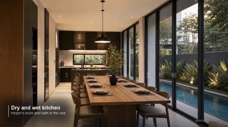 Opera Estate, Fidelio Street, 5 Bedrooms, 4,625 sqft, Corner Terrace For Sale, by Eason Sim 沈绍彬, 500223775 - Kitchen - PropertyGuru.com.sg