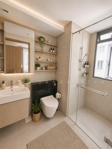 Parc Life, 25 Sembawang Crescent, 3 Bedrooms, 1,001 sqft, Executive Condominium For Sale, by Noel DRAGON Tan, 500223786 - Bathroom - PropertyGuru.com.sg