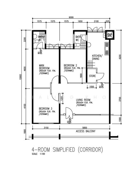 318 Ubi Avenue 1, 318 Ubi Avenue 1, 3 Bedrooms, 904 sqft, HDB Flat For Sale, by Jialing Kho, 500223842 - PropertyGuru.com.sg