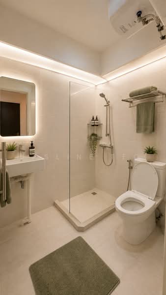 122A Punggol Edge, 122A Edgedale Plains, 3 Bedrooms, 1,001 sqft, HDB Flat For Sale, by Jasline Teo, 500223853 - Bathroom - PropertyGuru.com.sg