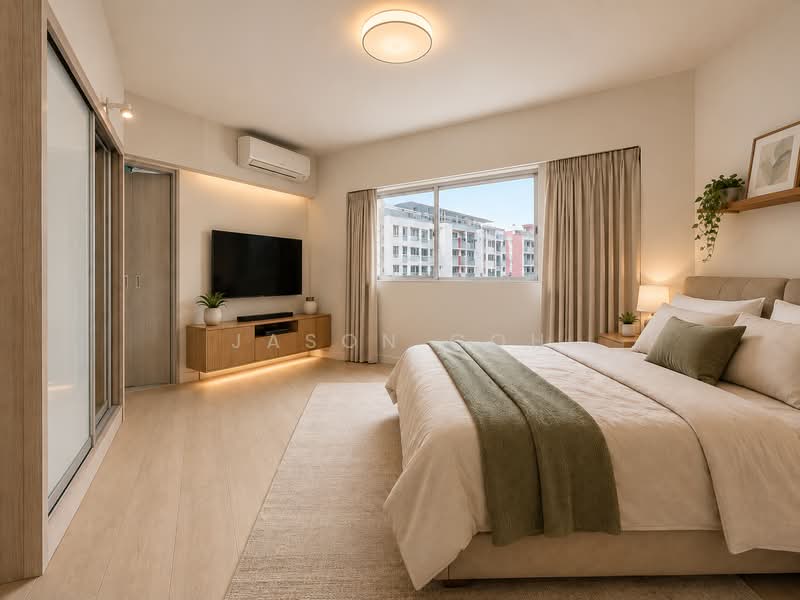 117 Clementi Street 13, 117 Clementi Street 13, 3 Bedrooms, 1,162 sqft, HDB Flat For Sale, by Jason Goh, 500223918 - Master Bedroom (staged) - PropertyGuru.com.sg
