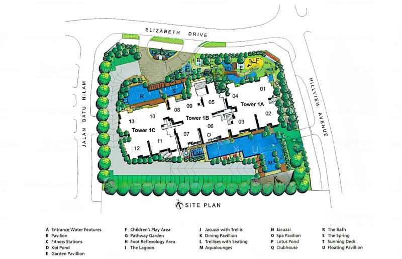 Hillvista, 3 Elizabeth Drive, 3 Bedrooms, 1,130 sqft, Condominium For Rent, by Kelly Xu, 500223991 - Exterior - PropertyGuru.com.sg