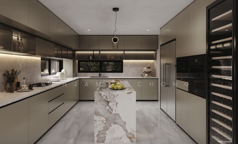Rare Brand New Freehold Detached with Pool and Lift on Dyson Road, 309830, 6 Bedrooms, 9,804 sqft, Detached House For Sale, by Benjamin Chong, 500224108 - Kitchen - PropertyGuru.com.sg