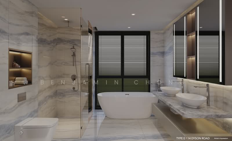 Rare Brand New Freehold Detached with Pool and Lift on Dyson Road, 309830, 6 Bedrooms, 9,804 sqft, Detached House For Sale, by Benjamin Chong, 500224108 - Bathroom - PropertyGuru.com.sg