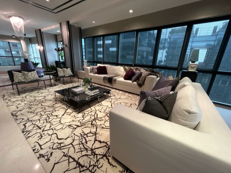 One Shenton, 1 Shenton Way, 4 Bedrooms, 6,674 sqft, Condominium For Sale, by Angela Pai, 500224171 - Living Room - PropertyGuru.com.sg