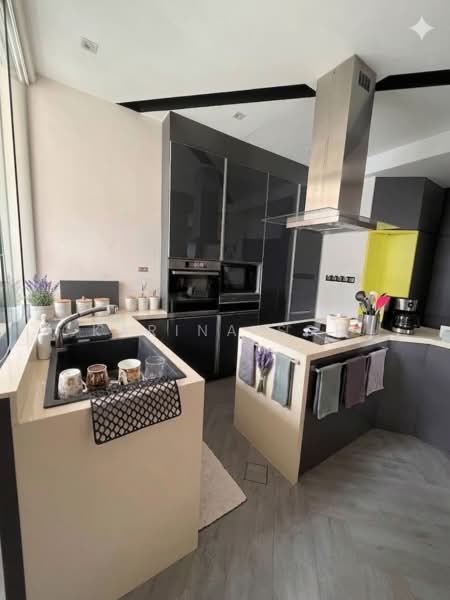 Aspen Heights, 261 River Valley Road, 2 Bedrooms, 1,130 sqft, Condominium For Sale, by Karina Soh, 500224199 - Modern Kitchen - PropertyGuru.com.sg