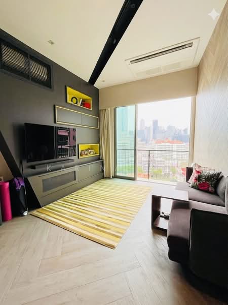 Aspen Heights, 261 River Valley Road, 2 Bedrooms, 1,130 sqft, Condominium For Sale, by Karina Soh, 500224199 - Living Room - Unblocked Skyline Views - PropertyGuru.com.sg